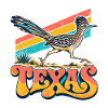 Texas Roadrunner Retro Neon