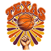 Texas Basketball Psychedelisch Burst