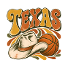 Texas Retro Hoop Cowboy