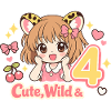 Cute Wild & 4 Leopard Girl Theme