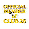 Darts Mitglied Club 26 – Goldschrift