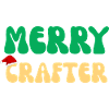 Fröhliches Bastelhandwerker-Weihnachtsgeschenk Retro-DIY-Stricken Ho