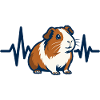Herzschlag Meerschweinchen Shirt Geschenk