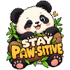 Stay Paw-Sitive Panda