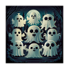 Süßes Kawaii-geister-halloween-spukhaus