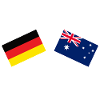 Deutschland & Australien Flaggen - Freundschaft