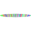 Regenbogen-Oval-Design