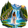 Magischer Wasserfall