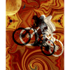 Psychedelisches Fahrrad Kaleidoskop