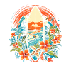 Cartoon Surfbrett