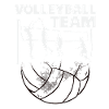 Volleyball Team – Spieler am Netz