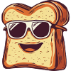 Lachender Toast mit Sonnenbrille