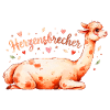 Herzensbrecher Lama Illustration