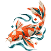 Origami Koi aus Papier