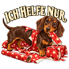Dackel Weihnachten – Ich helfe nur