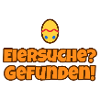 Eiersuche? Gefunden! Oster Sticker