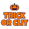 Trick or Clit Halloween Sticker