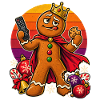 Christmas Lebkuchenmann Couch-Dad Superheld