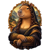Capybara Mona Lisa – Tierische Kunstparodie