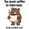 Finnischer Kaffeebär Winterschlaf