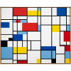Mondrian Lines Primärfarbenspiel