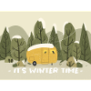 Retro Wohnmobil Winter Ready