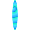 Abstraktes Spiral-Surfbrett
