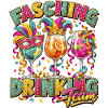 Fasching Drinking Team – Bunte Partygläser