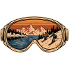 Goggles Mountain Retro Alpinski