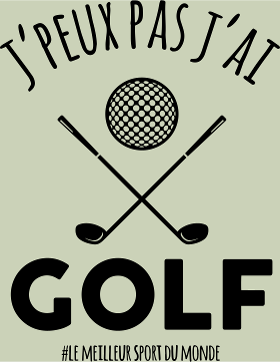 Affichez votre passion pour le golf avec humour ! Le t-shirt idéal pour golfeurs et un cadeau parfait. Confort et style garantis.