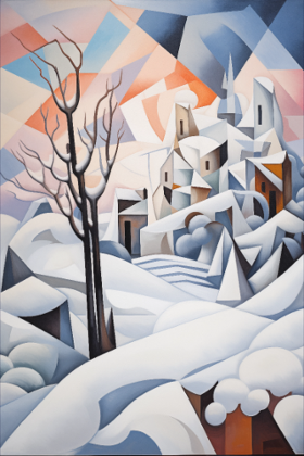 Laissez-vous transporter par ce paysage hivernal unique, revisité dans un style géométrique captivant. Un design artistique et moderne qui a...