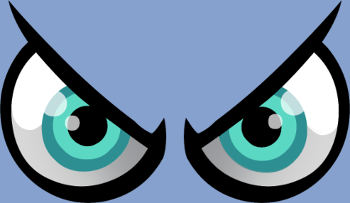 Yeux Cartoon Enervés : En Mode Pas Content