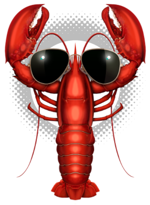 Motif Homard Stylé à imprimer