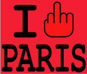 Pour ceux qui préfèrent exprimer leur désaccord avec la capitale, ce motif "Anti-Paris" est un clin d'œil audacieux. Un message provocateur ...