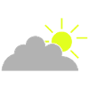 Lightly clouded