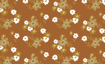 motif fleurs 70s