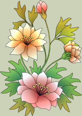 Motif Éclat Floral personnalisé sur vêtement