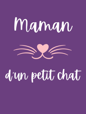 Motif Maman d'un Petit Chat : T-shirt Humour pour Amoureuse des Félins à imprimer