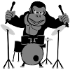 Drumming Gorilla