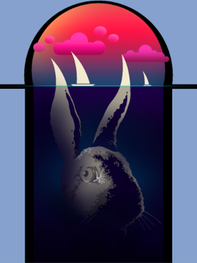 Motif Lapin Navigateur et Bateaux personnalisé sur vêtement