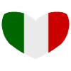 Italian Flag Heart