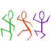 3 dancers
