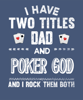 Motif King of Poker personnalisé sur vêtement