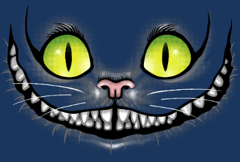 Chat Noir Sourit dans le Noir