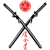 Iaido Kanji & Katana + Mon