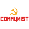 Communist with hammer and sickle