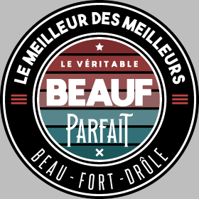 Motif Le Véritable Beauf Parfait : Le T-shirt Humour Homme à imprimer