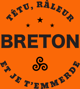 Revendiquez votre tempérament avec le t-shirt 'Breton Têtu et Râleur'. Ce motif audacieux et humoristique, orné d'un triskel, est parfait po...