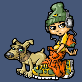 Style urbain assuré avec le t-shirt 'B-boy Hip Hop & son Chien'. Un motif cool pour les fans de danse, de streetwear et de compagnons fidèle...