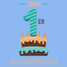 Célébrez le 1er anniversaire de votre petit garçon avec ce t-shirt personnalisé unique. Un cadeau mémorable pour marquer cette étape joyeuse...